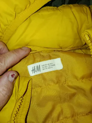 Chaqueta HM amarilla acolchada