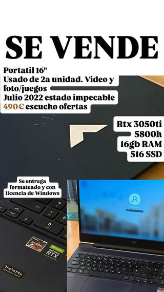 {OFERTA} Portatil Gaming | HP Victus 16 Pulgadas