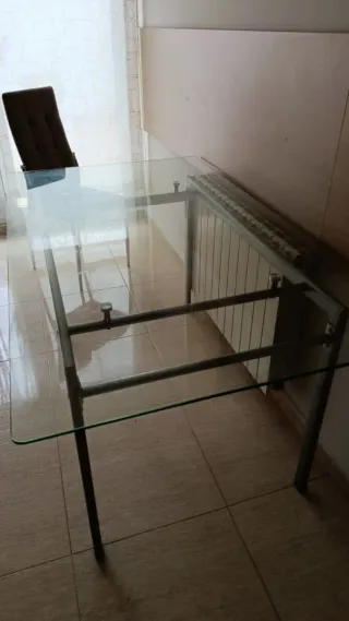 Mesa de cocina cristal 160x90