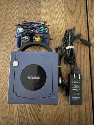 Nintendo GameCube Viola + Controller e Adattatore
