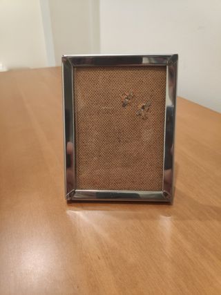 Marco de fotos metal plateado