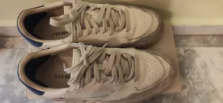 Zapatillas Pompei Beige y Azul