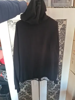 Chaqueta Nike cremallera gris y negra