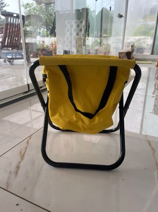 Silla de playa con nevera bolsa amarilla NUEVA