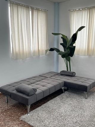 Sofá chaise longue cama gris OFERTA
