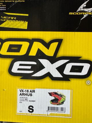 Casco Scorpion VX-16 Air Motocross talla s
