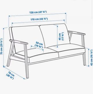 Sofá 2 plazas IKEA EKENÄSET beige