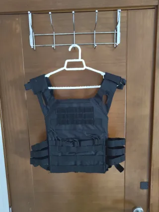 Chaleco táctico airsoft negro