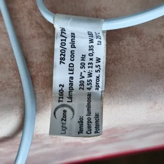 Lámpara LED Escritorio Azul/Blanco