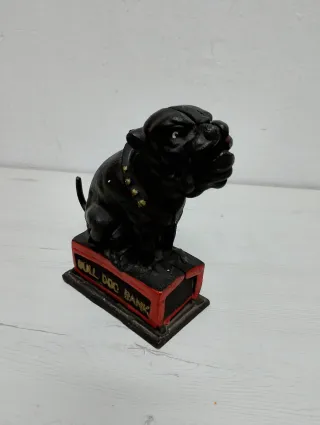 Hucha Bulldog Hierro Forjado Vintage