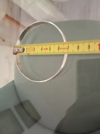 Pulsera rígida de plata