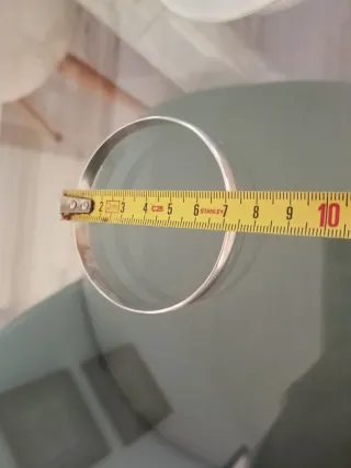 Pulsera rígida de plata