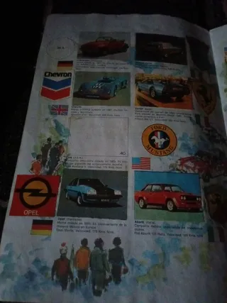 Álbum El Mundo del Automóvil Bimbo 1977