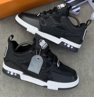 Louis Vuitton Skate Zapatillas Negras Blancas