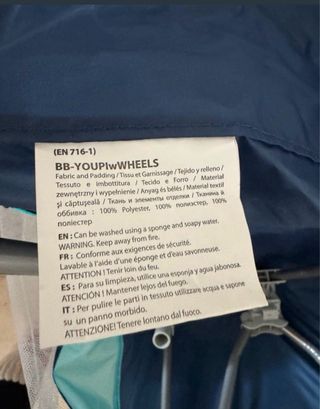 Cuna de viaje plegable