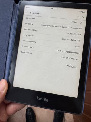 Kindle Paperwhite 11ª Gen Negro Funda kindle azul