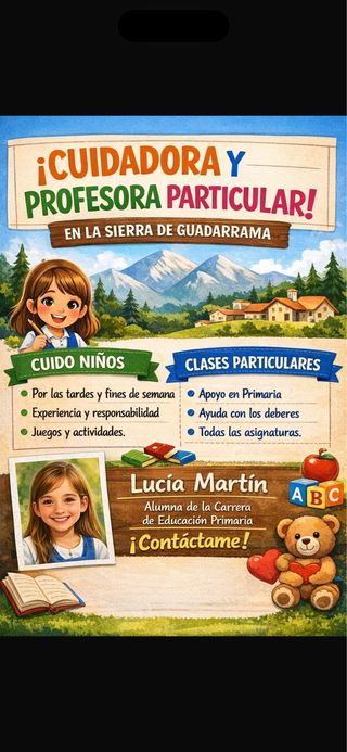 profesora particular/cuidadora