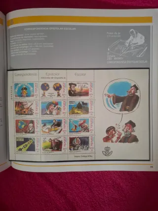 Libro 2001 Emisiones Sellos España Andorra