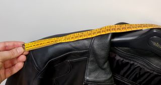 Giacca in pelle da motociclista - Taglia 52