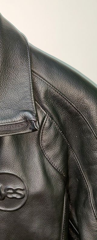 Giacca in pelle da motociclista - Taglia 52