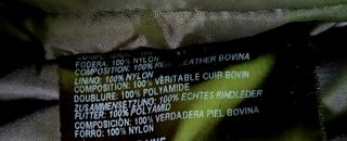 Giacca in pelle da motociclista - Taglia 52