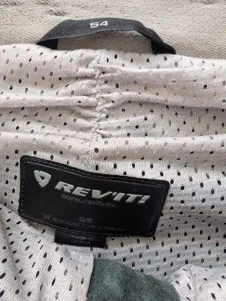 Pantalón Moto Revit Cuero Negro/Gris