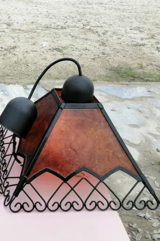 lámpara de techo estilo rústico