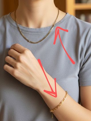 Parure collana e bracciale