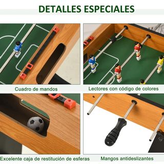 Futbolín con 22 Jugadores Juego de Mesa de Fútbol