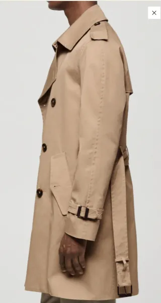 Gabardina Mango XXL repelente al agua