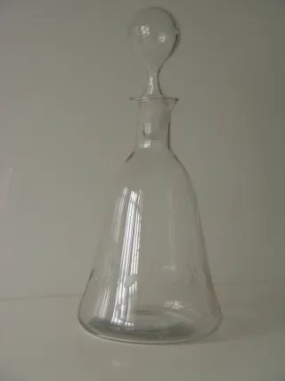 Antica caraffa per liquori in cristallo intagliato