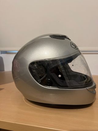 Casco Moto SHOEI Plata