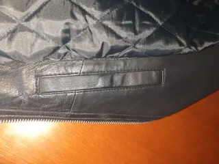 Cazadora Cuero Negra Pull&Bear