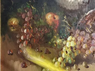 Cuadro al óleo bodegón J. Beltrán
