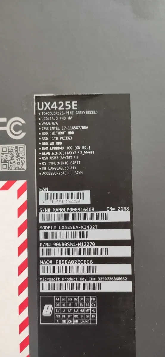 ASUS ZenBook 14 UX425EA