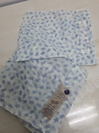 Sábana moisés 100% algodón celeste