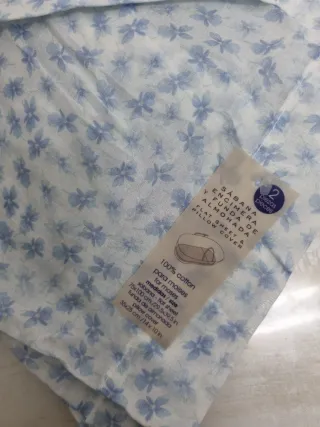 Sábana moisés 100% algodón celeste