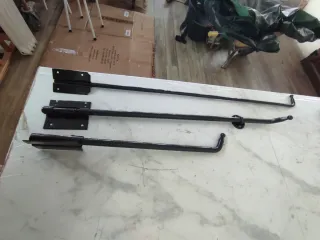 Lote 3 pasadores acero forjado negro