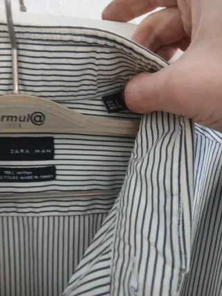 Camisa Zara Man Rayas Talla L