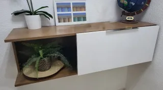 Mueble de entrada madera y metal