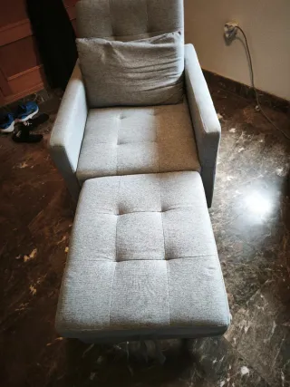 Sofá Cama Individual Gris