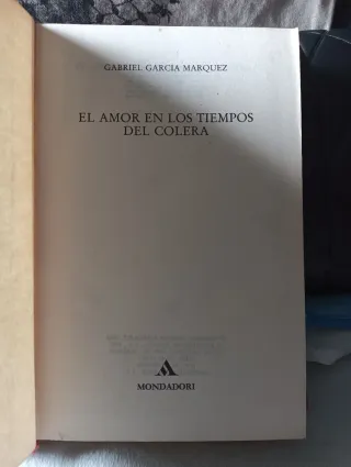 El Amor En Los Tiempos Del Cholera