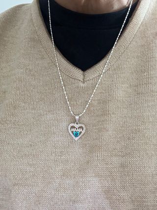Colgante Corazón Mama Plata 950