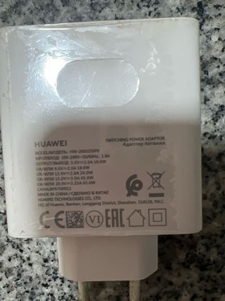 Cargador Huawei con cable nuevos.Original Blanco