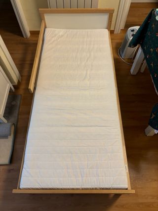 Cama IKEA SNIGLAR 77x165 + Colchón