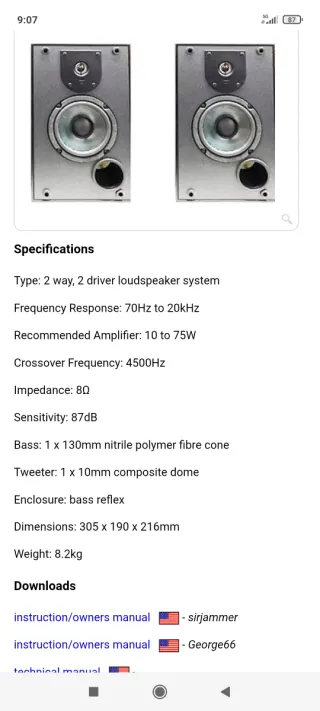Altavoces JBL 5" Medios/Graves
