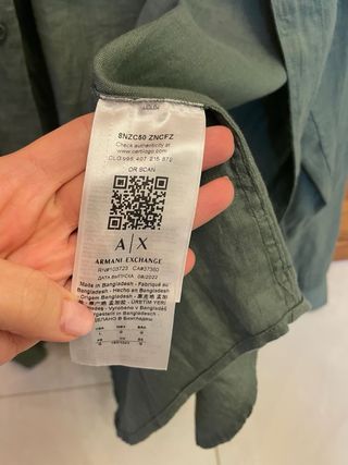 Camicia Armani Exchange verde