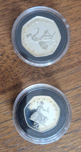 Monedas UK Plata y Cobre