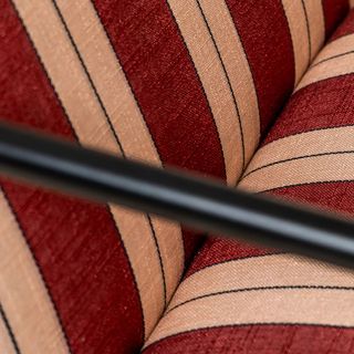 NUEVO Sillón Berria Metal Rayas (Roja y Crema)