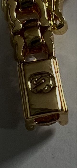 Conjunto Tennis Swarovski Dorado y Plateado